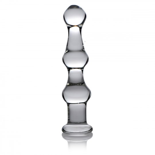 Mammoth 3 Bumps Glass Dildo