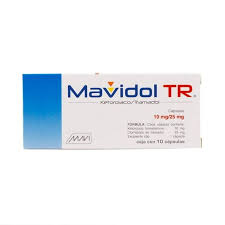 Mavidol TR ketorolaco/tramadol 10 capsulas