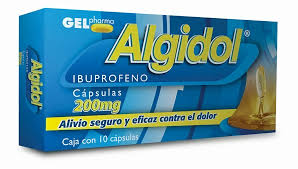 Algidol Ibuprofeno 200mg 10 capsulas