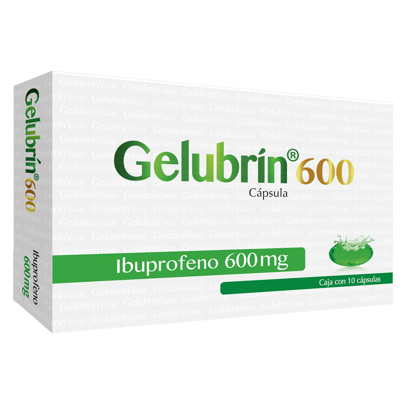 Gelubrin Ibuprofeno 600mg 10 capsulas