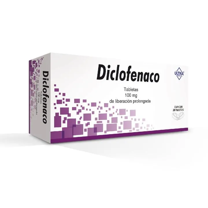 Diclofenaco 100mg Ultra 20 tabletas