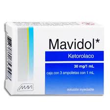 Mavidol Ketorolaco 30mg inyectable 3 ampulas