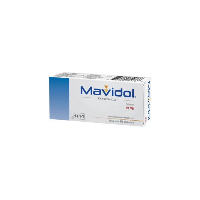 Mavidol Ketorolaco 10mg 10 tabletas
