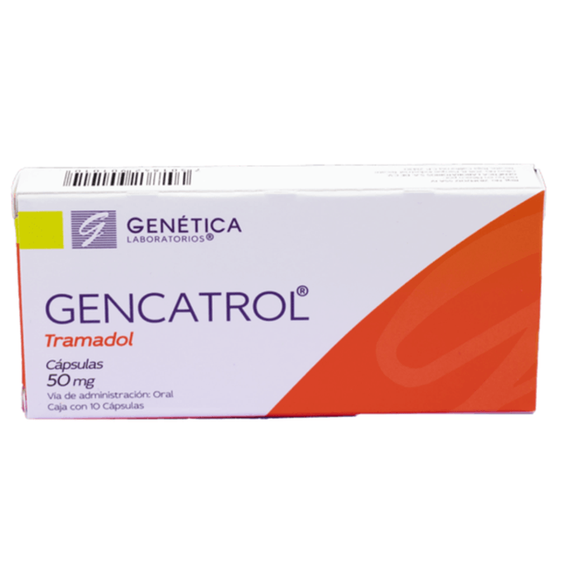 Gencatrol Tramadol 50mg 10 tabletas