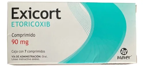 Exicort Etoricoxib 90mg 7 comprimidos
