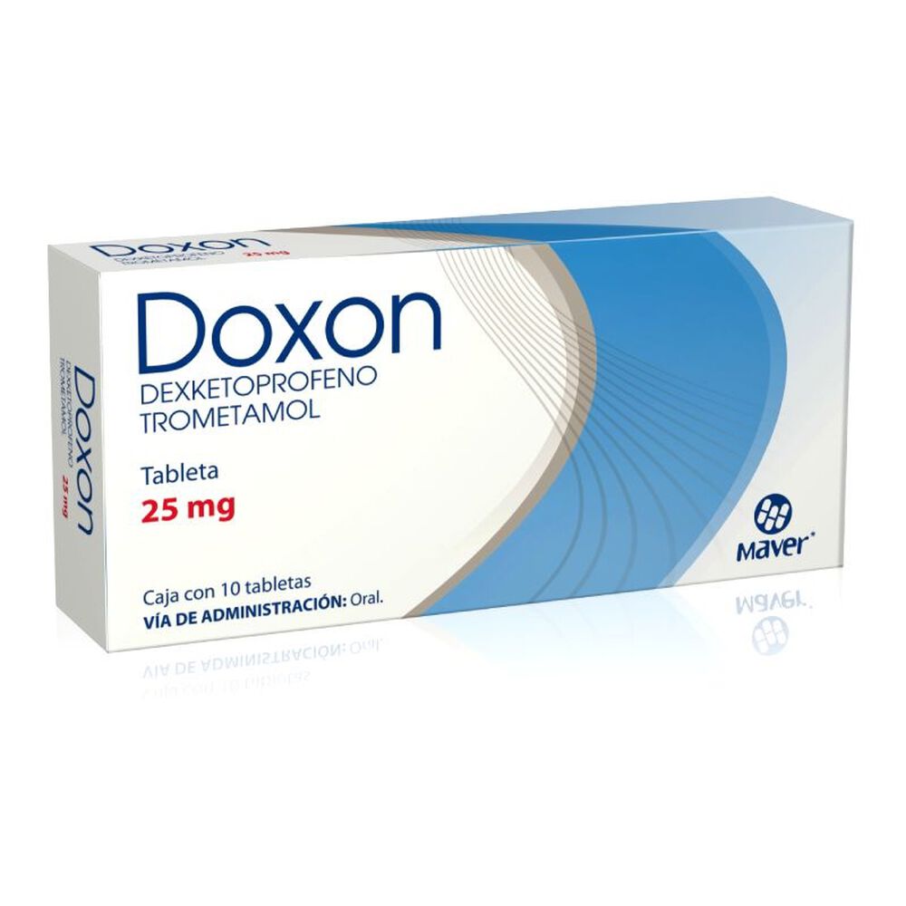 Doxon Dexketoprofeno Trometamol 25mg 10 tabletas