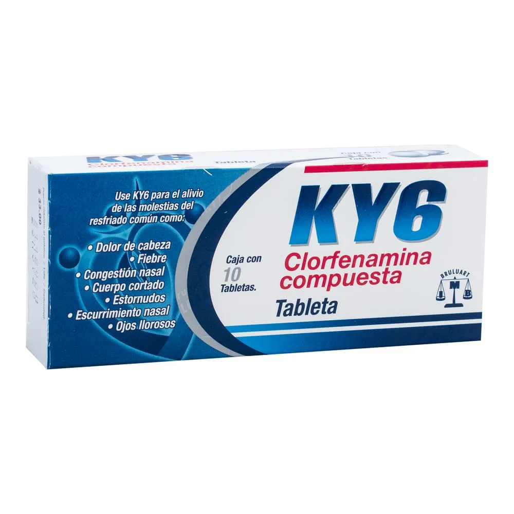 KY6 Clorfenamina  10 tabletas