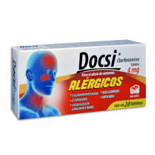 Docsi Clorfenamina 4mg 20 tabletas