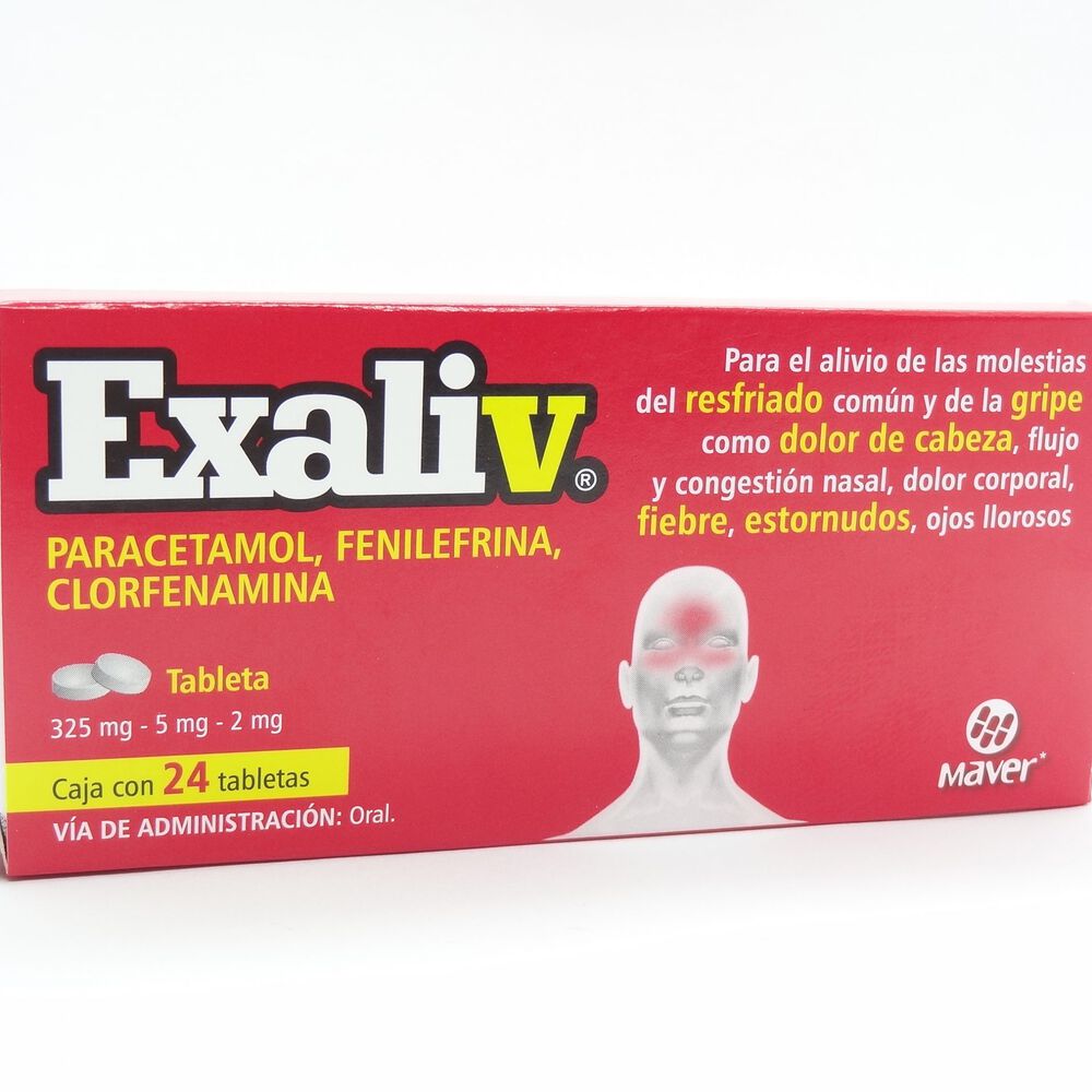 Exaliv Clorfenamina compuesta 24 tabeltas