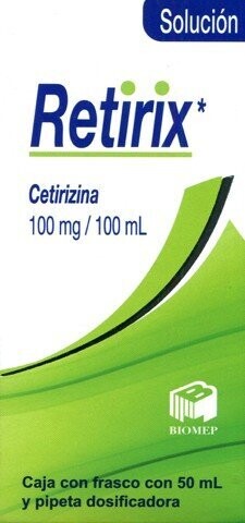 Retirix cetirizina suspension 50ml
