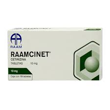 Raamcinet Cetirizina 10mg 10 tabletas