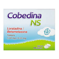 Cobedina NS loratadina,betametasona 10 tabletas 
