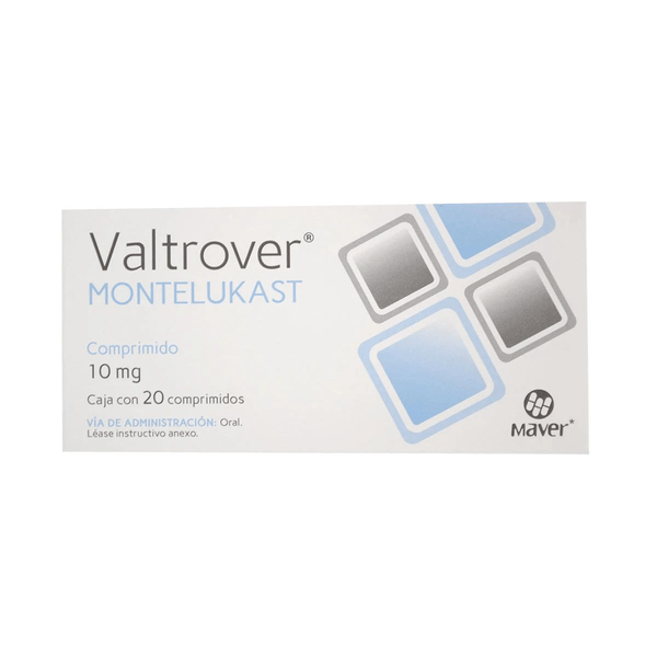 Valtrover Montelukast 10mg 20 tabletas