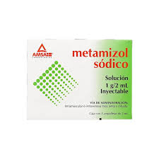 Metamizol sódico 1gr  3 ampulas Amsa