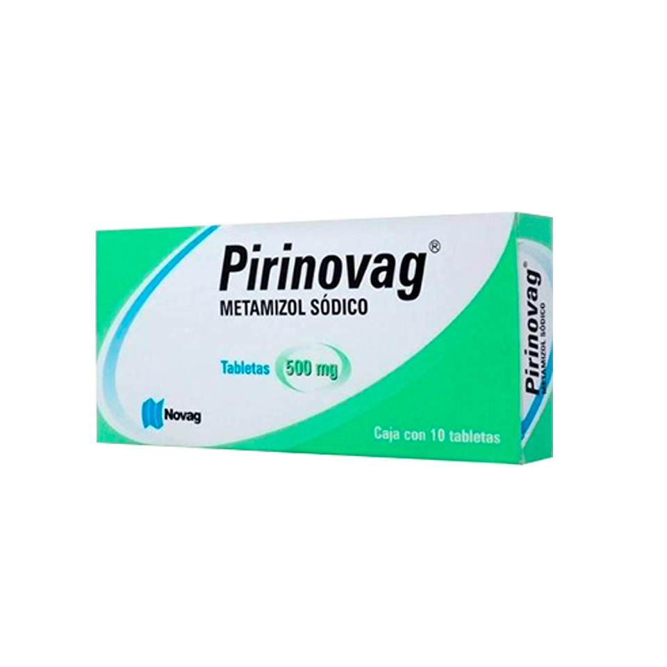 Pirinovag Metamizol Sódico 500mg 10 tabletas