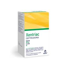 Xentriac Ceftriaxona 500mg 1 frasco IM inyectable