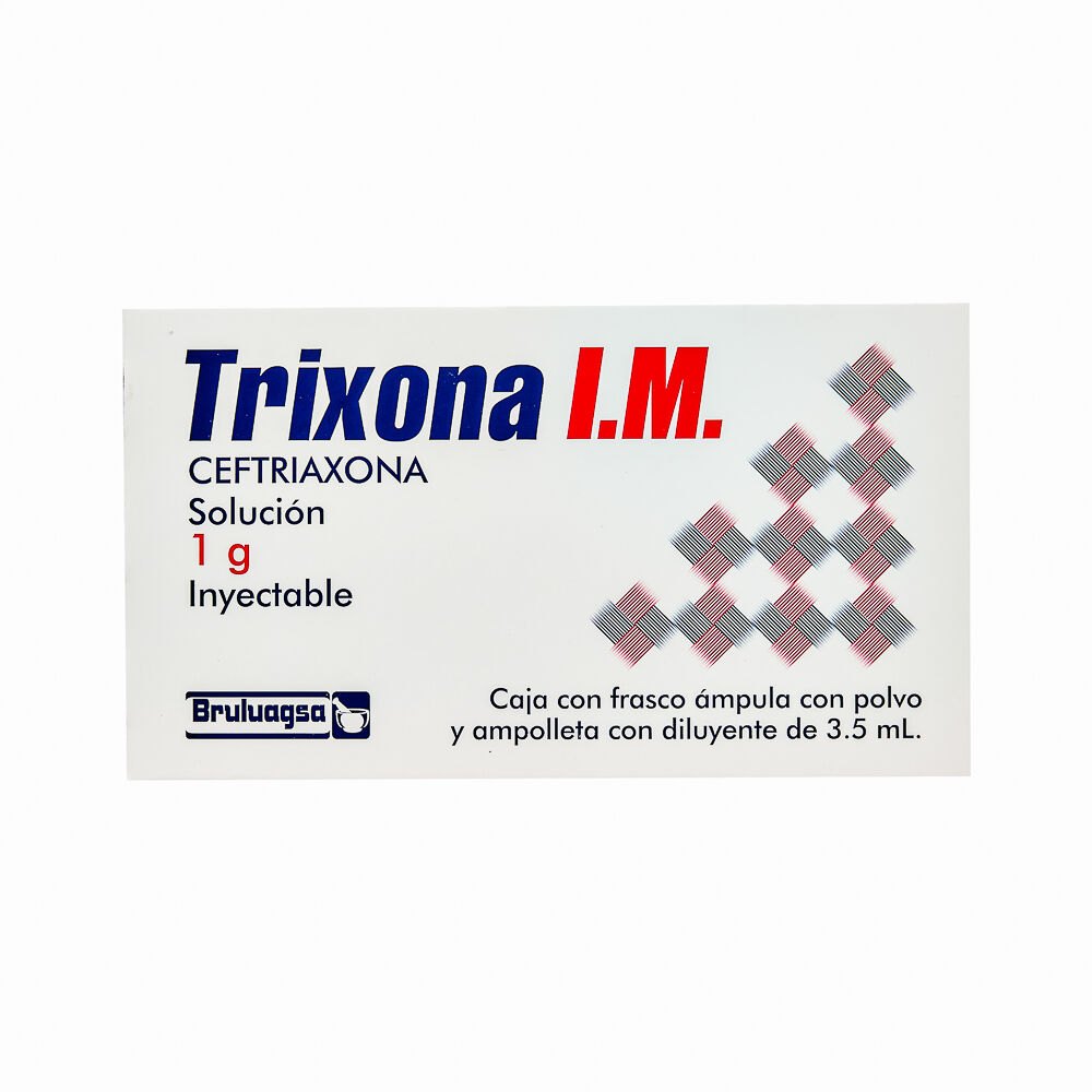 Trixona I.M. Ceftriaxona 1gr 1frasco IM inyectable