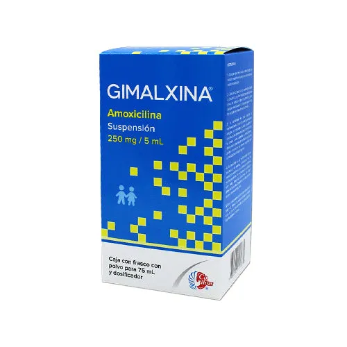 Gimalxina amoxicilina 250mg suspension 75ml