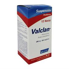 Valclan pediatrico 200mg/28.5mg amoxicilina-acido clavulanico Suspensión 40ml