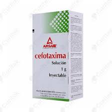 Cefotaxima 1gr 1frasco 5ml IM inyectable Amsa