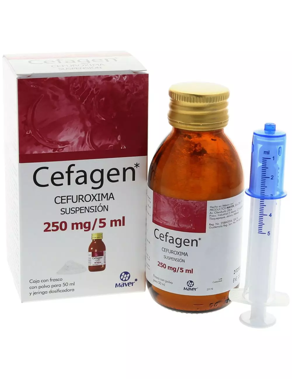 Cefagen Cefuroxima 250mg/5ml Suspensión 50ml