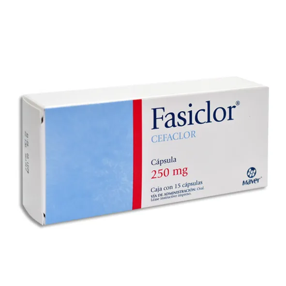 Fasiclor Cefaclor 250 mg 15 capsulas