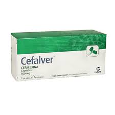 Cefalver Cefalexina 500mg 20 capsula