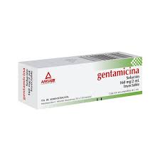 Gentamicina 160mg/2ml 1amolleta inyectable Amsa