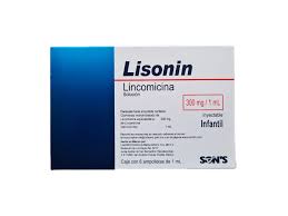 Lisonin Infantil lincomicina 300mg/1ml 6 ampolleta inyectable