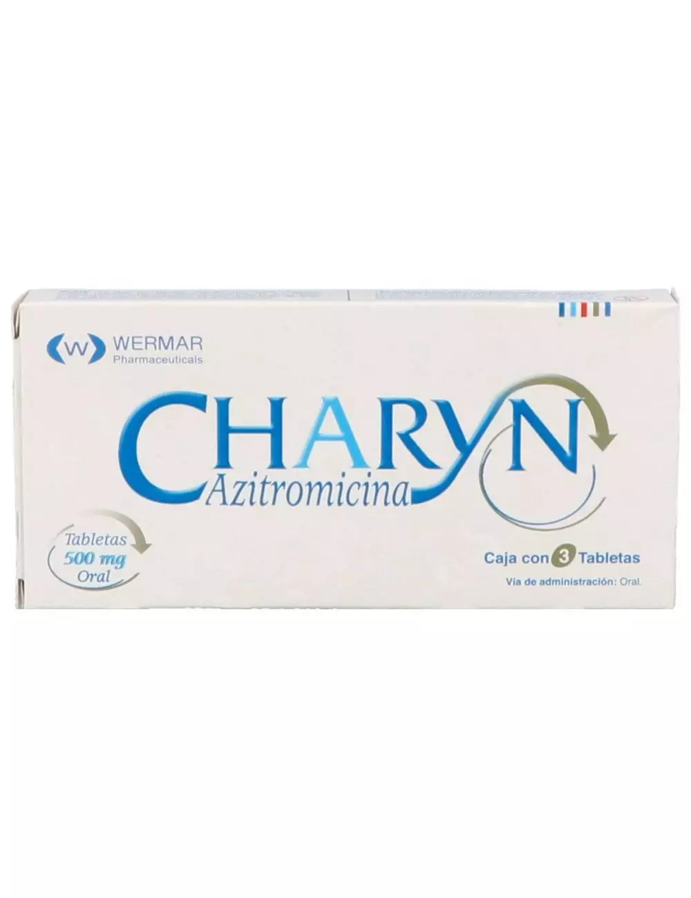 CHARYN azitromicina 500mg 3 tabletas