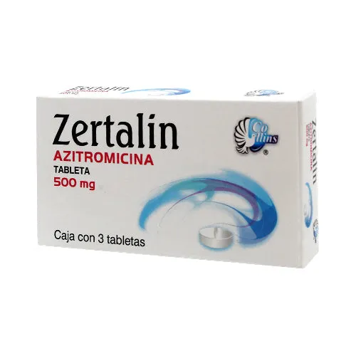 Zertalin azitromicina 500m 3 tabletas