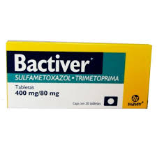 Bactiver trimetoprin/sulfametoxazol 400mg/80mg 20 tabletas