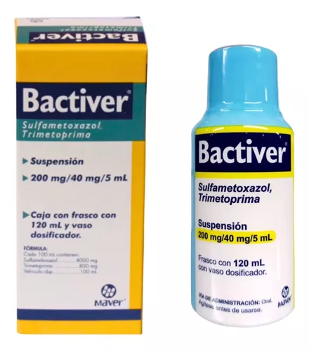 Bactiver Trimetoprin/sulfametoxazol 200 mg/40 mg/5 mL suspension 120ml