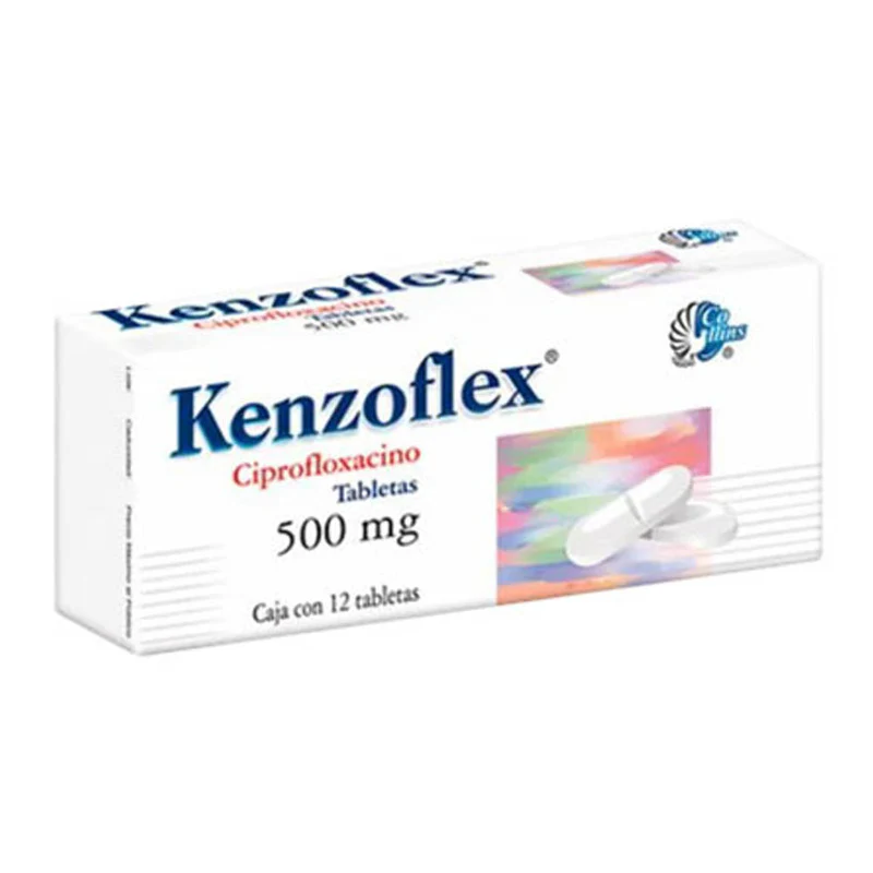 Kenzoflex Ciprofloxacino 500mg 12 tabletas