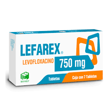 Lefarex levofloxacino 750 mg 7 tabletas