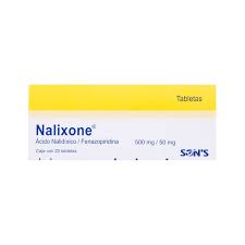 Nalixone Fenazopiridina/acido nalidixico 20 tabletas