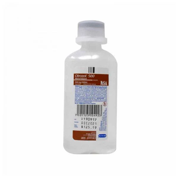 Otrozol metronidazol 500mg/100ml solucion IV inyectable