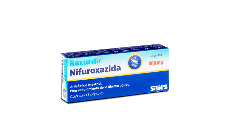 Rexurdir Nifuroxazida 400mg 16capsulas