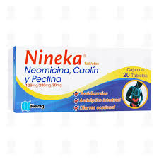 Nineka neomicina/caolin/pectina 20 tabletas