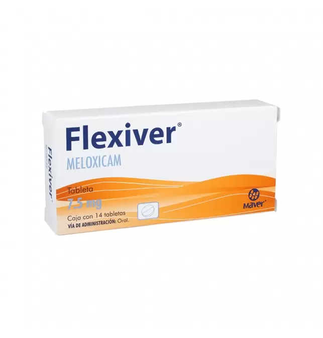 Flexiver Meloxicam 7.5mg 14Tabletas
