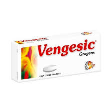 Vengesic 20Grageas Fenilbutazona / Dexametasona / Metocarbamol / Aluminio
