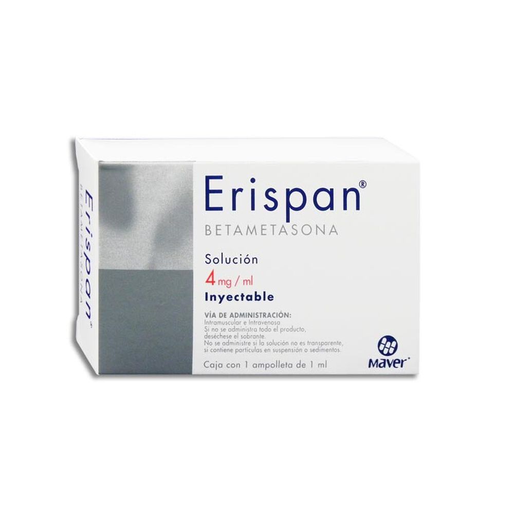 Erispan betametasona 4mg 1ampula inyectable