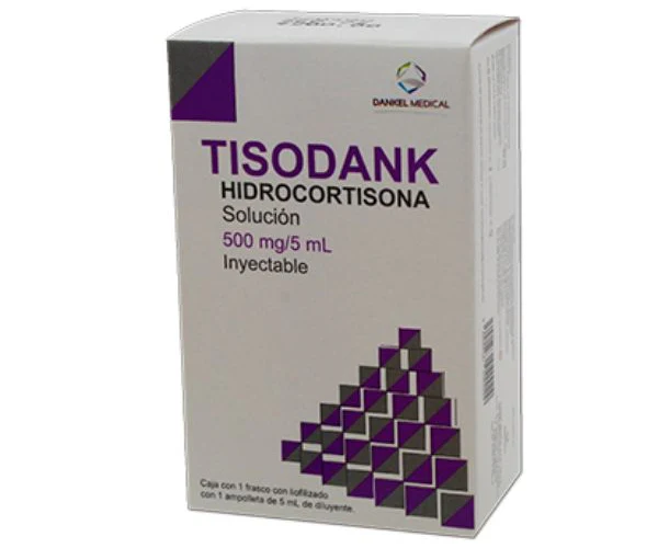 Tisodank Hidrocortisona 500mg 1frasco inyectable