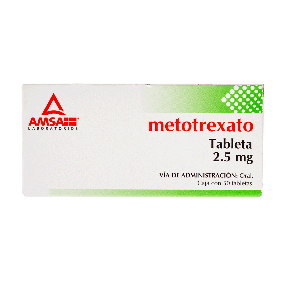 Metotrexato Tabletas 2.5 mg 50 tabletas