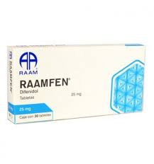 RAAMFEN Difenidol 25mg 30 tabletas