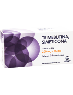 200mg Trimebutina, 75mgSimeticona 24tabletas Maver