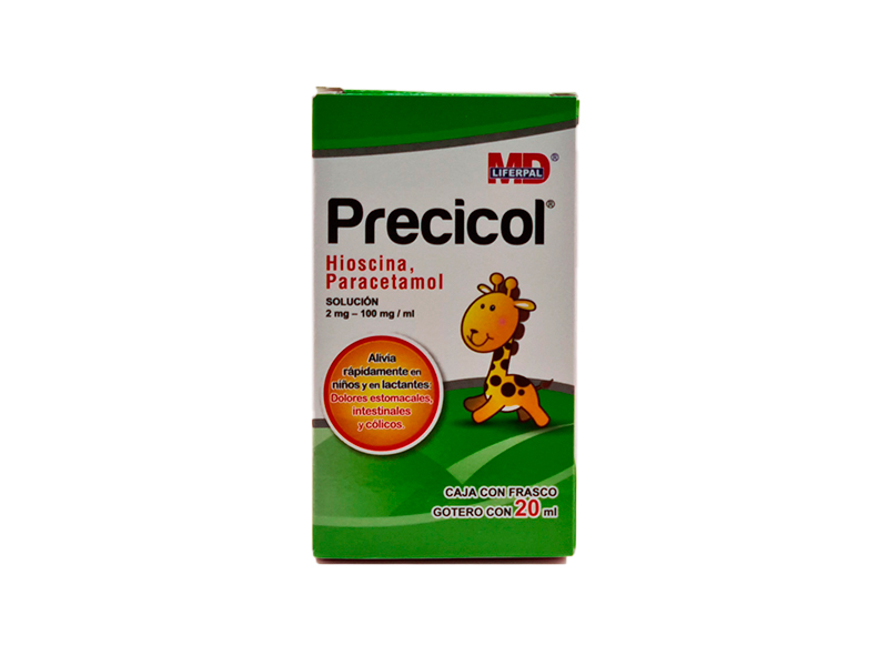Precicol Gotas 2mg hioscina/100mg paracetamol 20ml