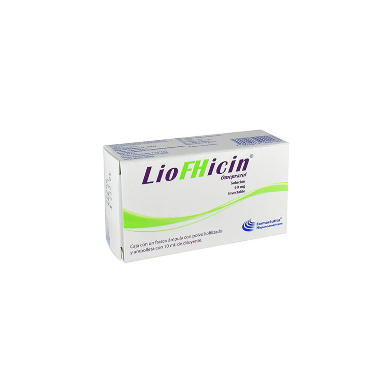 LioFHicin Omeprazol 40mg 1frasco inyectable