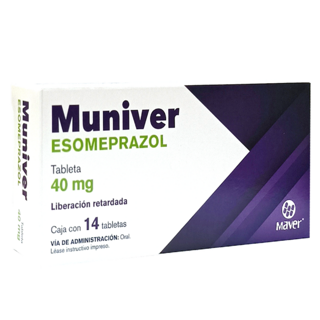 Muniver Esomeprazol 40mg 14 tabletas
