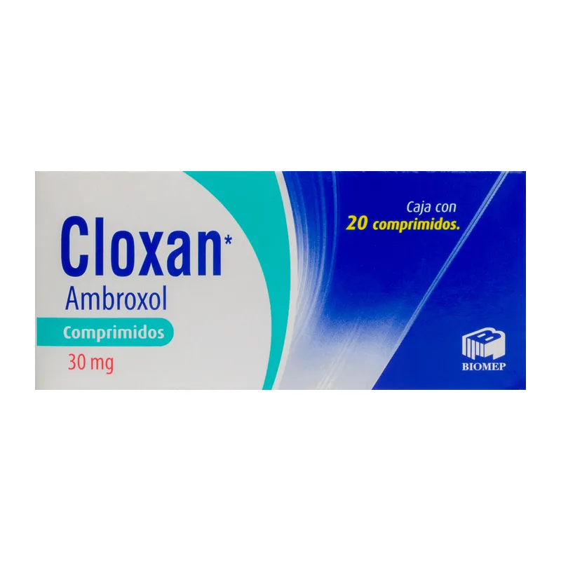 Cloxan  tabletas Ambroxol 30mg 20tabletas